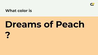 What Color Is Dreams Of Peach ? Hex Color - Yellow Color - Warm Color Ffd29D