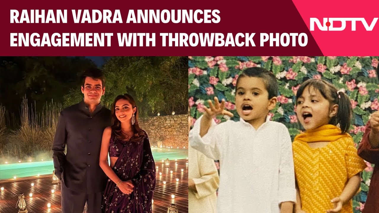 Priyanka Gandhi News | Priyanka Gandhi's Son Raihan Vadra Announces Engagement With Throwback Photo