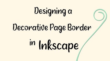 Designing a Swirly Page Border in Inkscape [CC]
