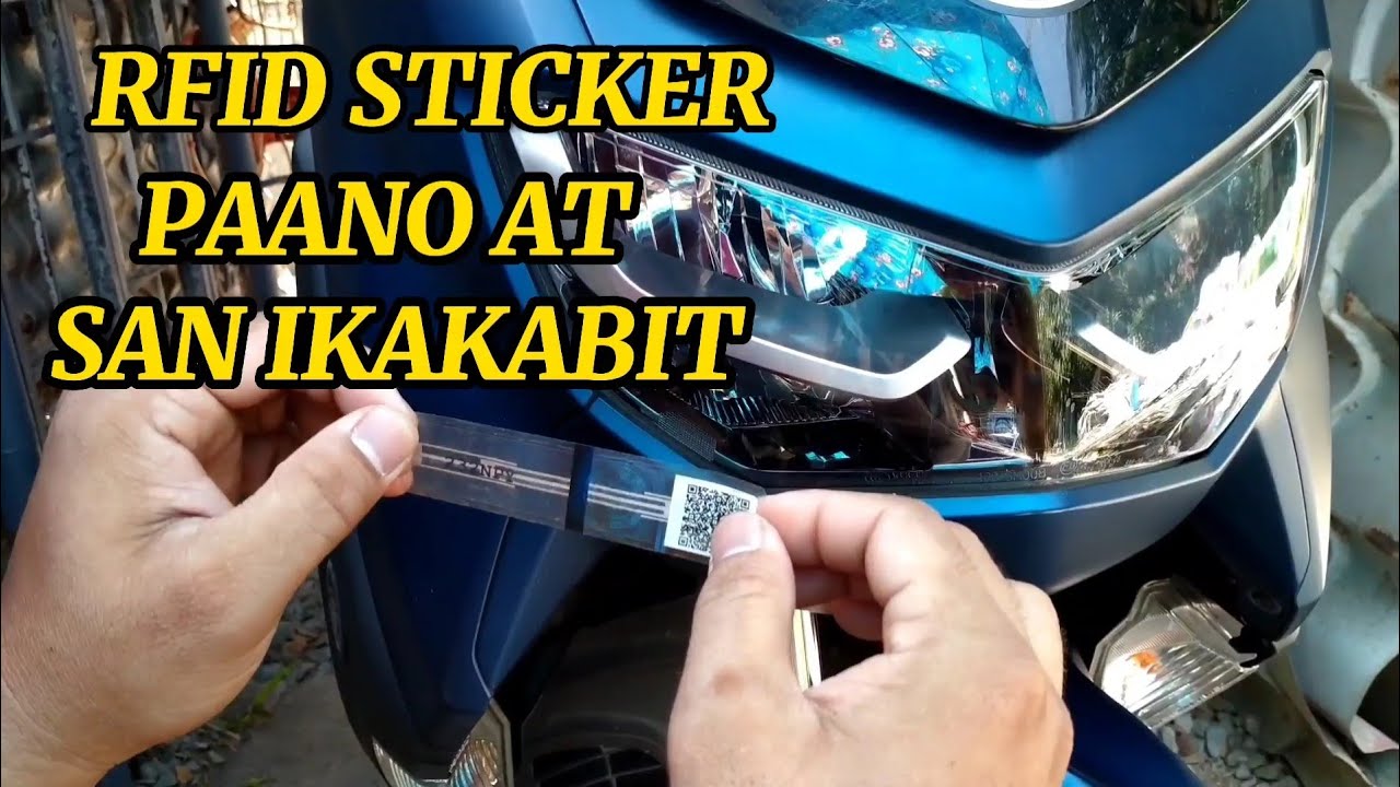 Paano Ang Tamang Paglagay Ng Rfid Sticker Sa Motor Lto Sticker Plate