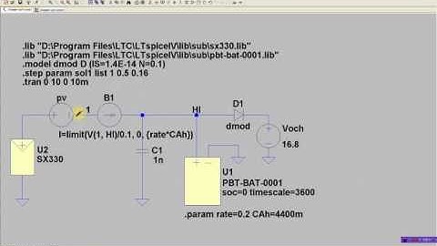 Li-Ion Charge(0.2C) Simulation using LTspice