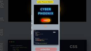 Gaming Style Phoenix Rebirth Animation 🔥 #frontenddeveloper #html #css