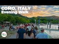 Como, Italy Evening Walk - 4K UHD - with Captions