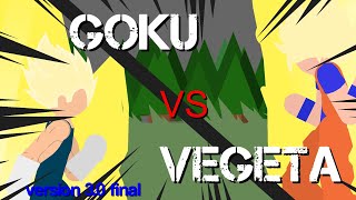 Goku vs Vegeta pt1 versión 3.0 #dbz #dbs #sticknodesdbz