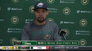 Matt Dumba: 'We have to figure out a way to get these points.'