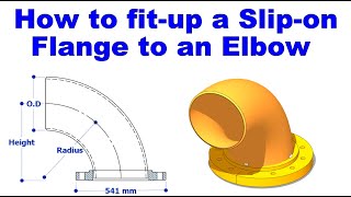 How to fit up a Slip on Flange to a 90 degree Elbow by Technical Studies. 534 views 11 days ago 4 minutes, 5 seconds