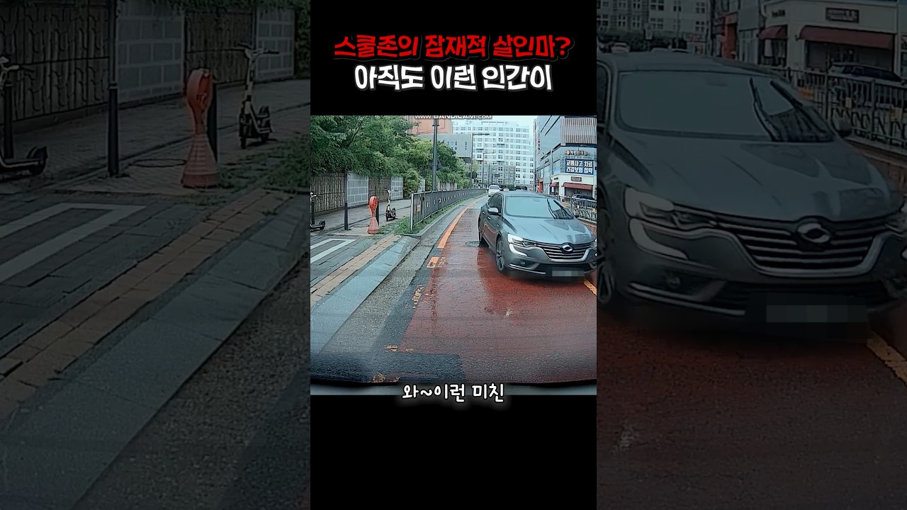 스쿨존에서 이런 인간 신고만이 답인가요? #블랙박스 #스쿨존 #교통사고
