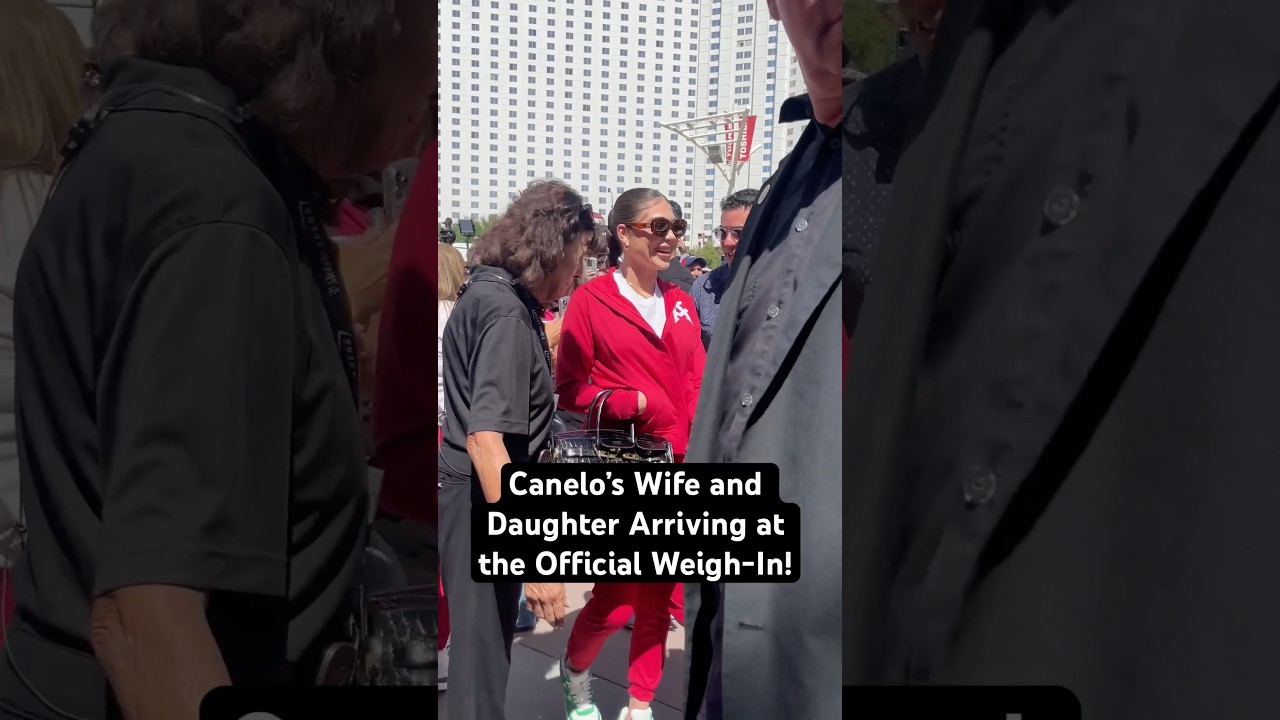 Canelo’s Wife and Daughter Arriving to the Official Weigh-In! 