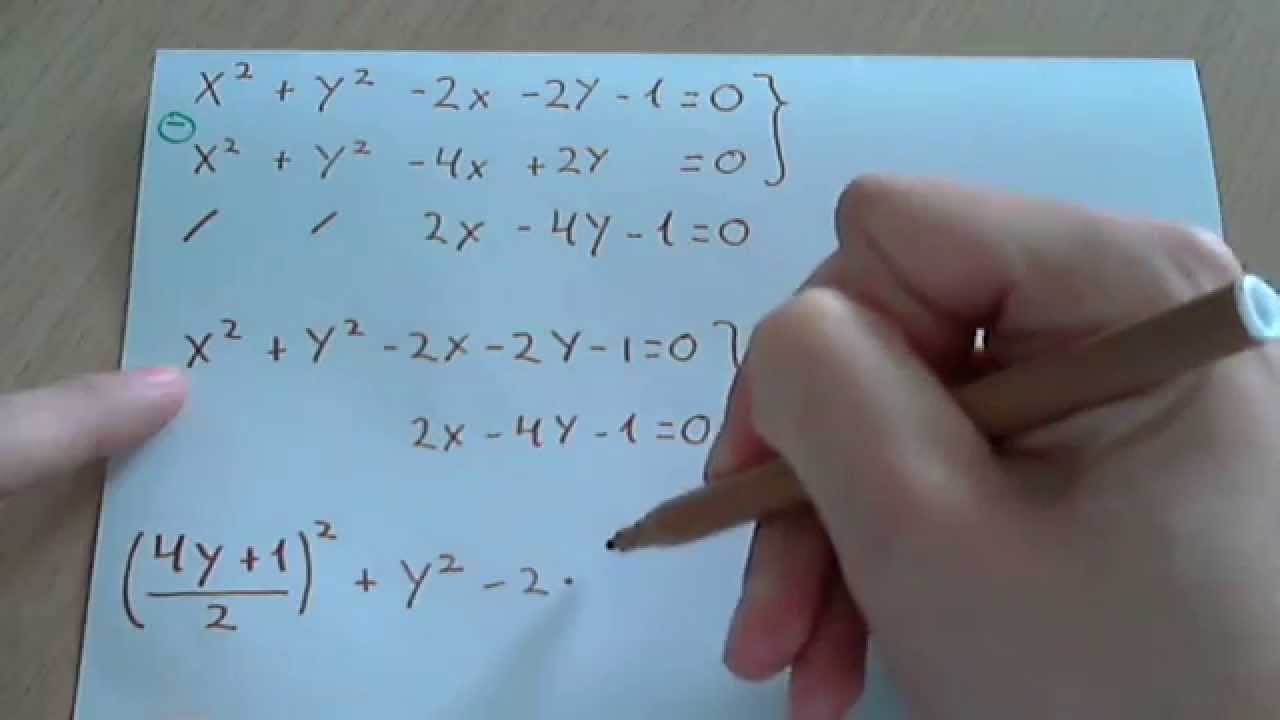 Calcular la posición relativa de dos circunferencias (secantes)