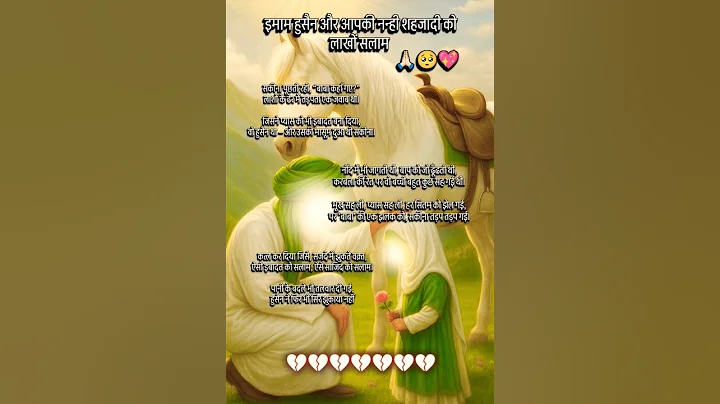 Imam Hussain Stand for truth and was Martyred in Karbala💔 😭#shorts#shortsfeed#karbala#muharram#yaali