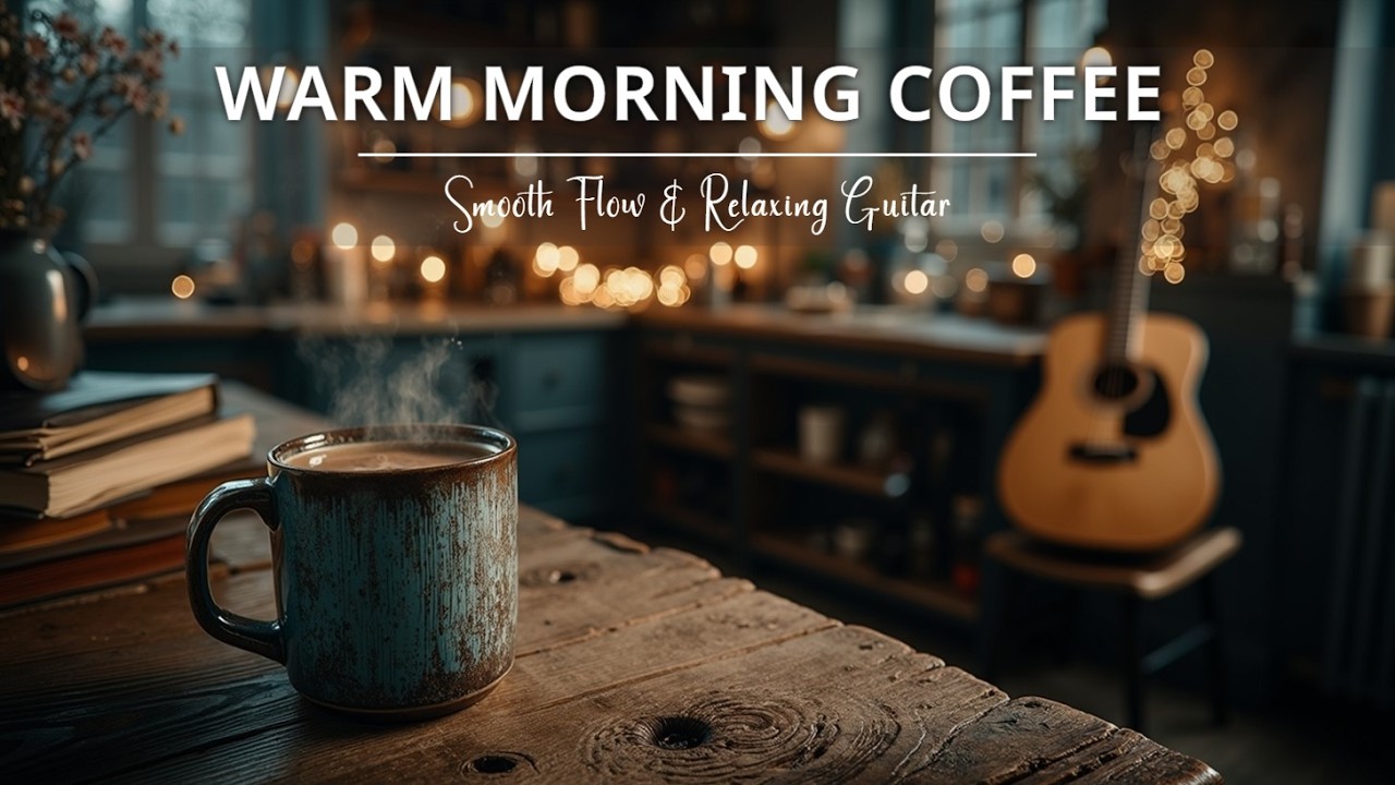 Теплая утренняя гитарная музыка для расслабления в кафе