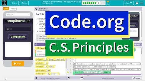 Code.org Lesson 3.7 Parameters and Return Practice | Tutorial with Answers | Unit 7 2022