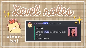 level roles using amari bot discord tutorial | lenility ✰
