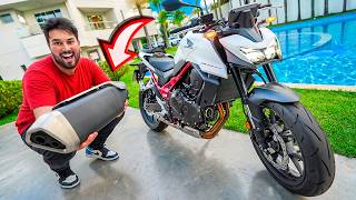 DEIXEI A NOVA HORNET 750cc SÓ O CANO !!! 😱