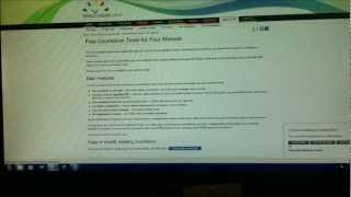 Creating and attaching an event countdown to your website or signature line screenshot 5