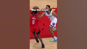Do you think this was a travel ? #youtubeshorts #nba