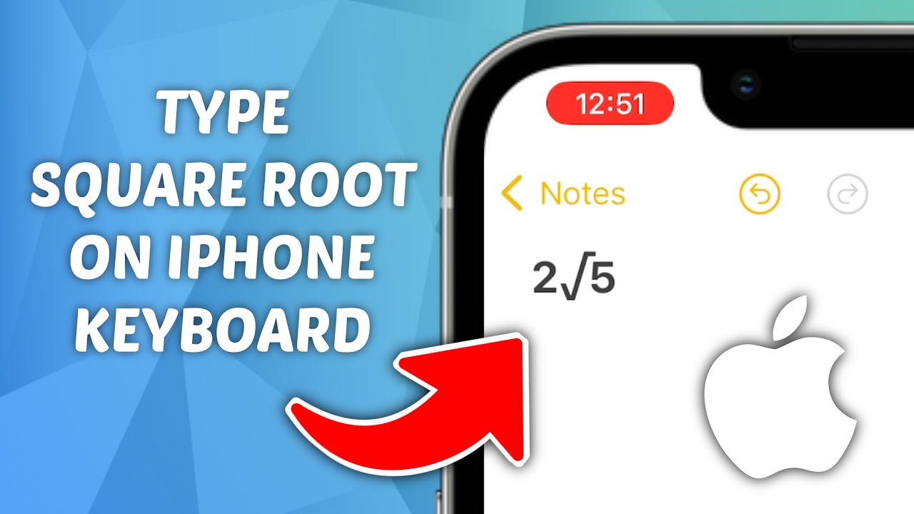 Typing the Square Root Symbol on Android Devices