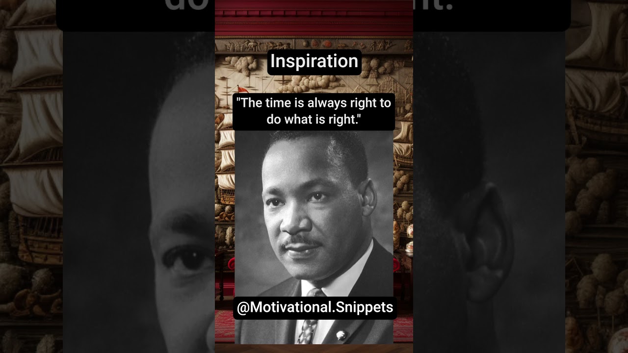 Martin Luther King Jr.: "Time for Righteous Action" ✊ 