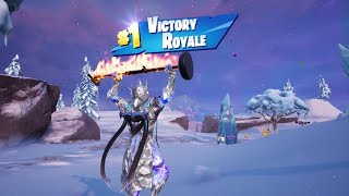 *NEW* FRIGID GLOW WRATHFUL EXALTED ICE KING SKIN IN FORTNITE PS5 + A VICTORY ROYALE WIN!