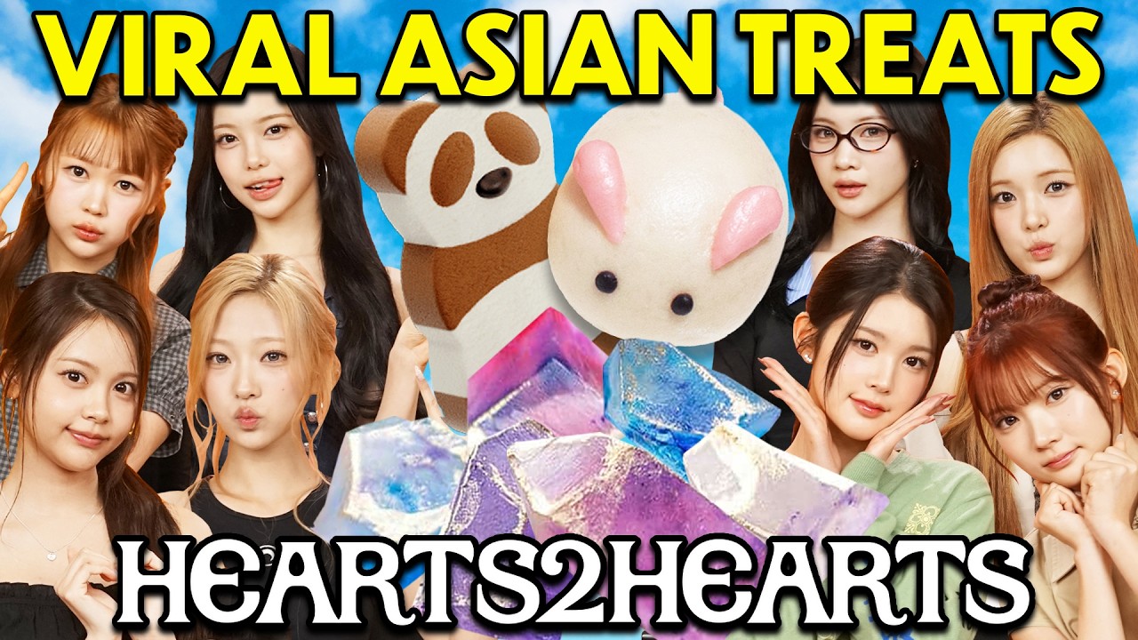 Hearts2Hearts Tries & Rates Viral Foods!