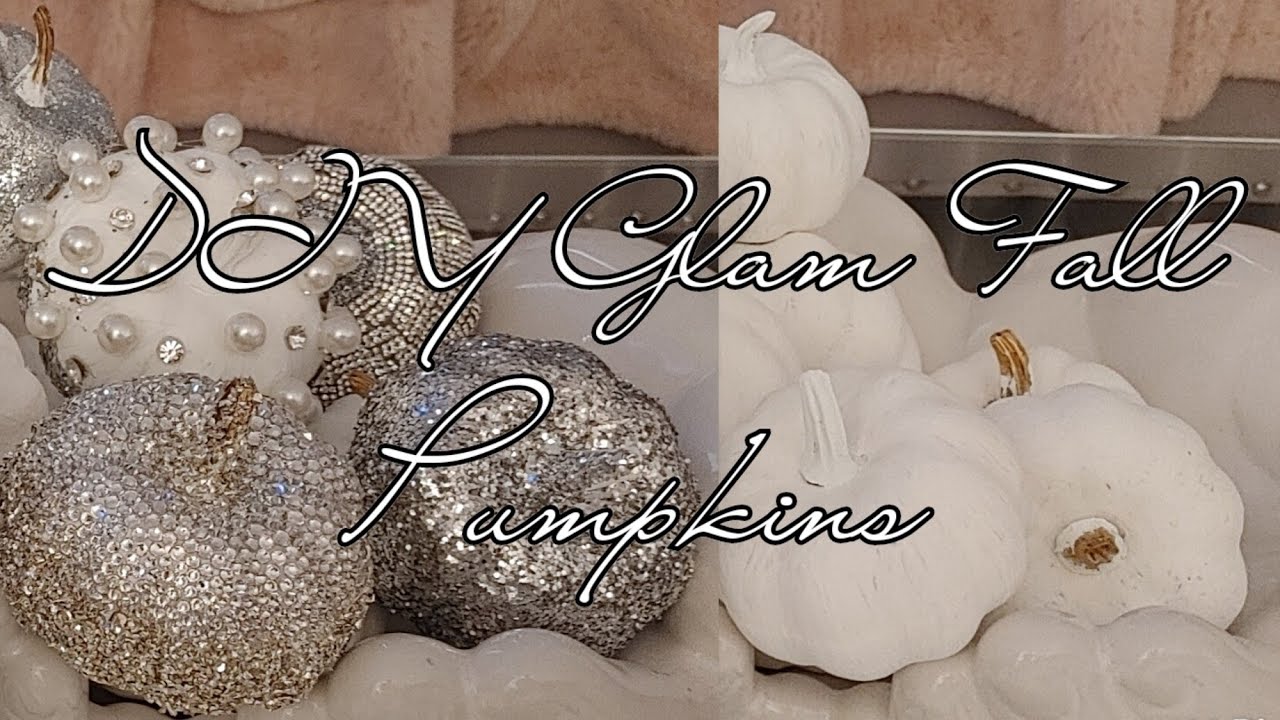 DIY MINI GLAM PUMPKINS|5 STYLES|5 MIN CRAFTS|FALL DECOR