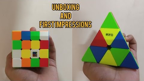Unboxing and First impressions of qiyi ms pyramix and meilong 4x4