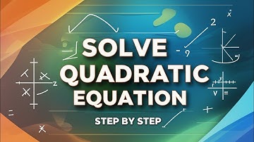 Solve Quadratic Equation by Quadratic Formula | Step by Step Math Tutorial”