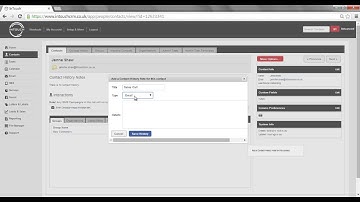 How to add a contact history note on InTouch