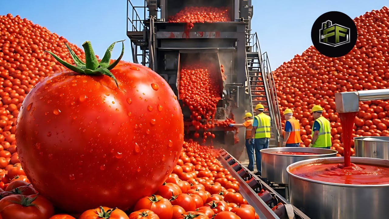 Inside a High-Tech Tomato & Ketchup Factory You’ve Never Seen Before