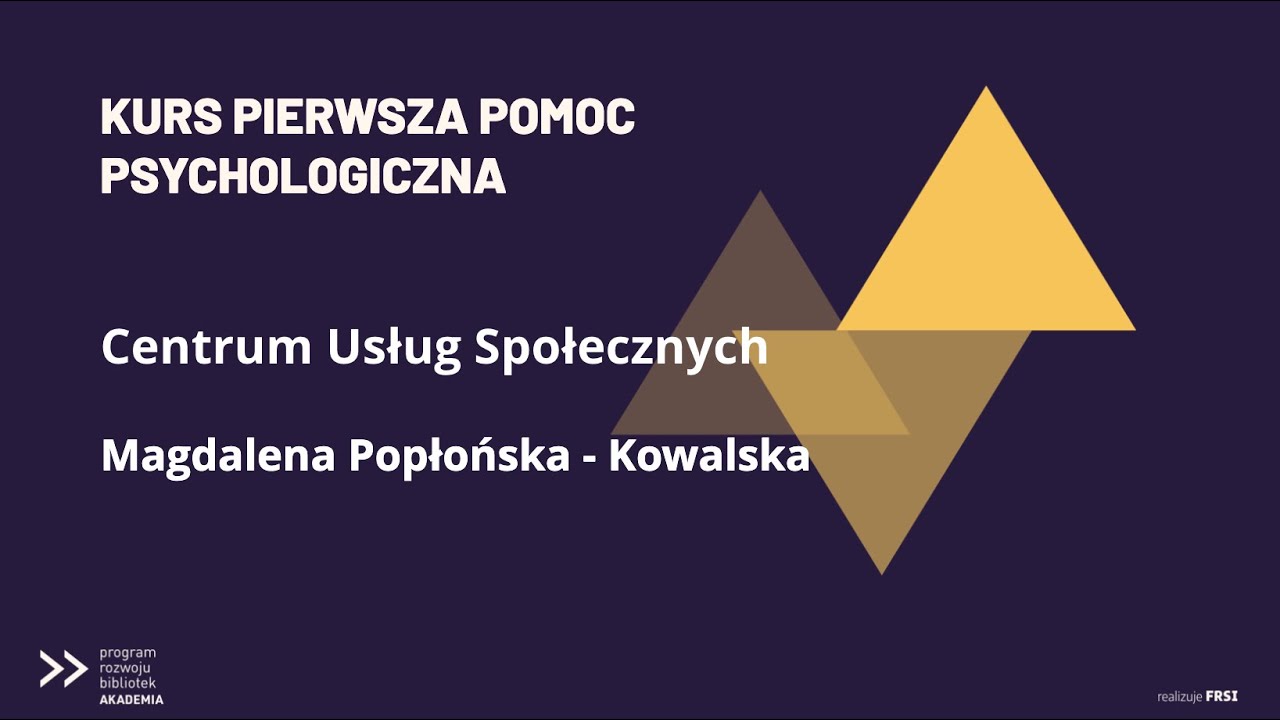 Kurs: BIBLIOTEKA NA POMOC! - webinarium