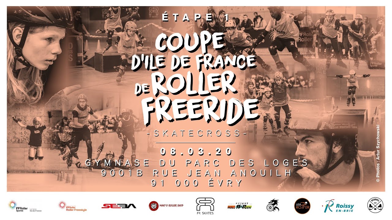 Coupe Ile De France De Roller Freeride A Evry Etape 1 8 Mars 2020 Youtube