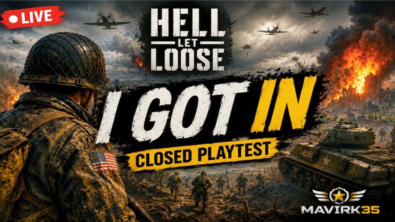 🔴I Got Into the Closed Hell Let Loose Playtest | First Look Live