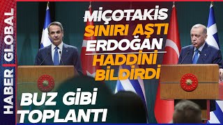 TOPLANTI BUZ KESTİ! Miçotakis İsrail'e Toz Kondurmayınca Erdoğan Dayanamadı: Orada El Kaldırdın ama Resimi