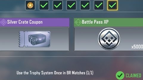 Call Of Duty Mobile Use the Trophy System Once in BR Matches Task Complete