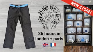 [36 HOUR TRIP] brand new CHROME HEARTS LONDON store + PARIS visit