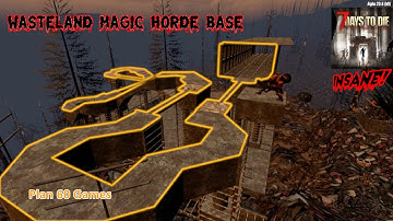 7 Days to Die Alpha 20 Magic (Mouse Trap) Horde Base Red Moon - Insane Difficulty, Tips and Gameplay