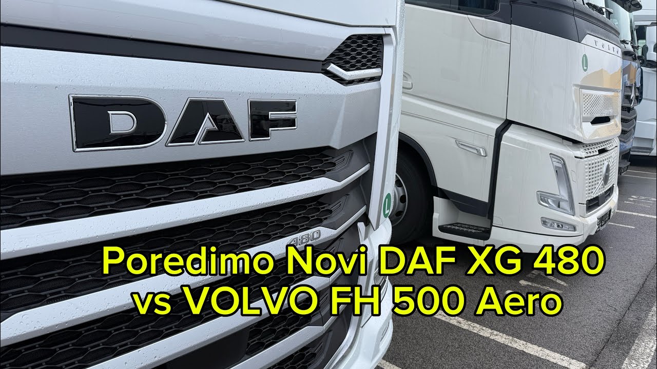 Poredimo DAF XG 480 vs VOLVO FH 500 AERO /// procitaj OPIS Videa 😉