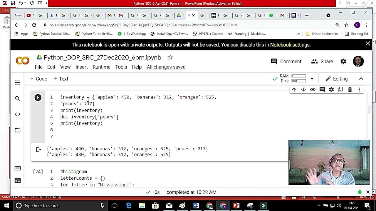 Python 3 immutable string, mutable dictionary if elif else.. while ...