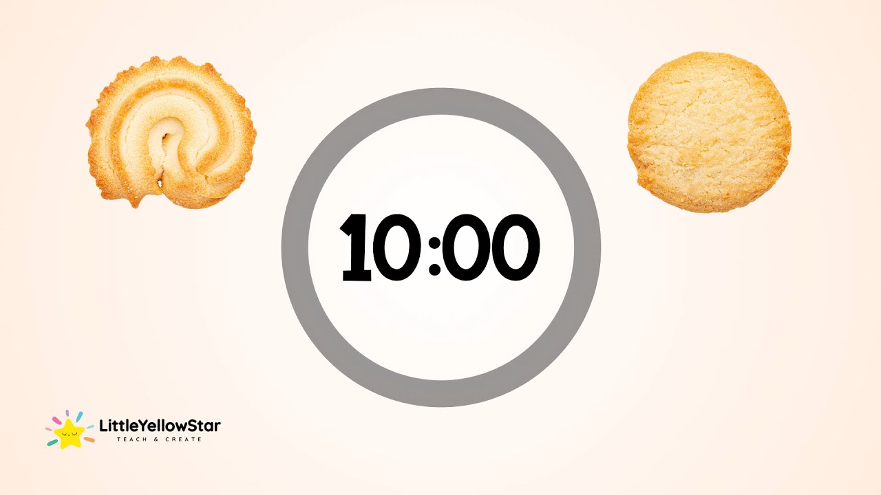 Butter Cookie Calm Timer – 10 Minutes Countdown Timer With Gentle Music | Kids Classroom Timer