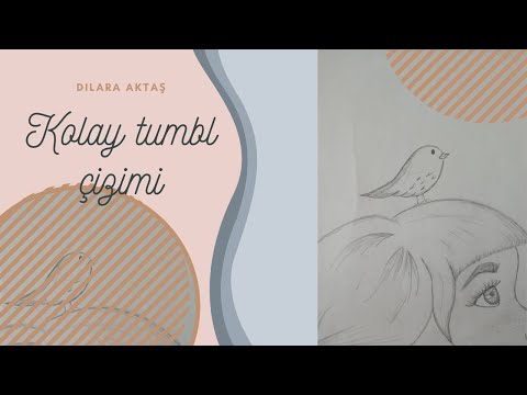 KOLAY TUMBLR GİRL ÇİZİMİ-KARAKALEM KIZ ÇİZİMİ!