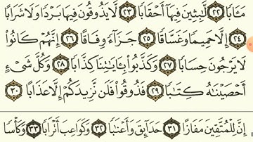 سورة النبأ (القارئ عمار ياسر)