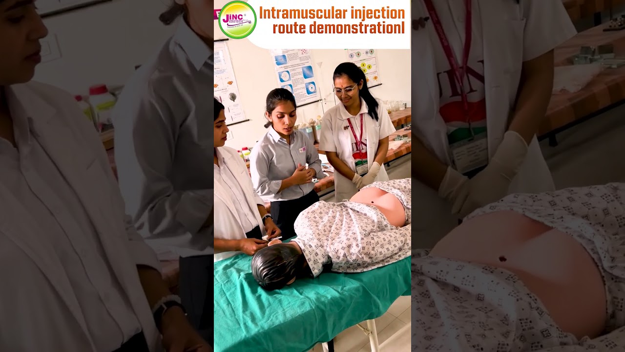 Intramuscular injection route demonstration