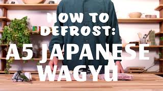 Japanese A5 Wagyu Beef Steak And Sliced