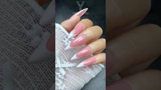 Try this easy & perfect way for french nails🥰 Used: GT612 Ombre Gel #yokefellow #nails #nailart