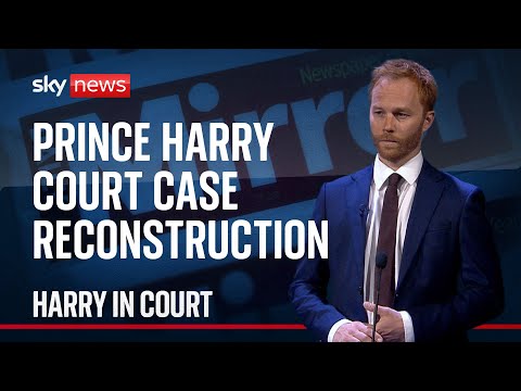 Harry In Court: Watch a Sky News reconstruction of today's hearing