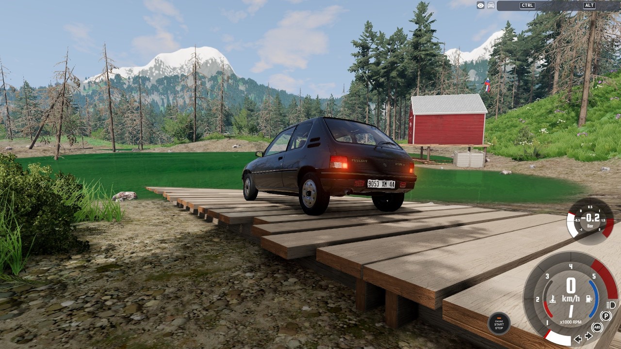 La map Taiga en 205 Turbo D I BeamNG Drive