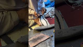 Handmade Luxury: Making Professional Leather Shoes from Scratch! #shorts #craftman #craftmenship