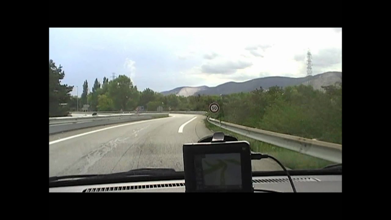 Route du Soleil (A7) France exit/sortie/afslag Montélimar-Nord