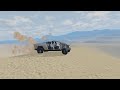 Stripped Cybertruck vs. Desert Dunes