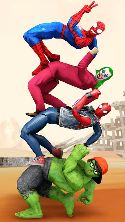 Who is Stronger? Spider-man vs Spider-Punk Hulk #gta #spiderman #funnyvideo  #homemaranha